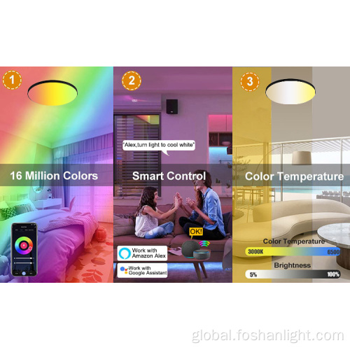 Best Smart Ceiling Light Nordic Macaron Smart Ceiling light Tuya Smart Supplier